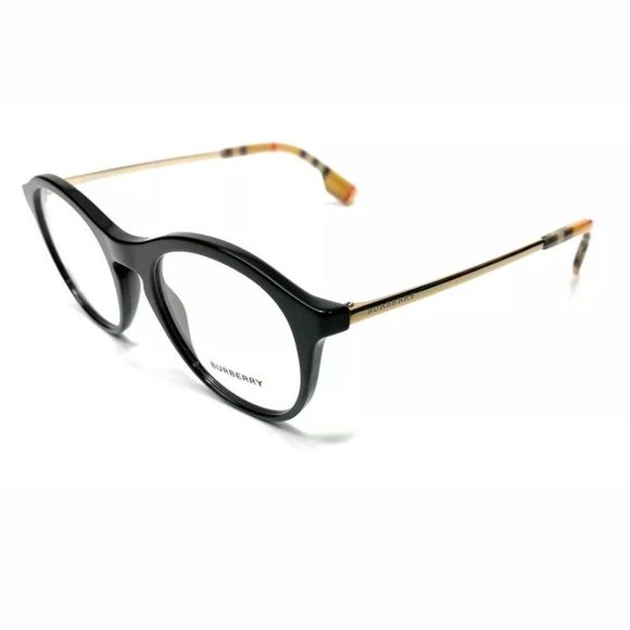 Burberry Women's Black Round Eyeglasses! - Picture 1 of 4